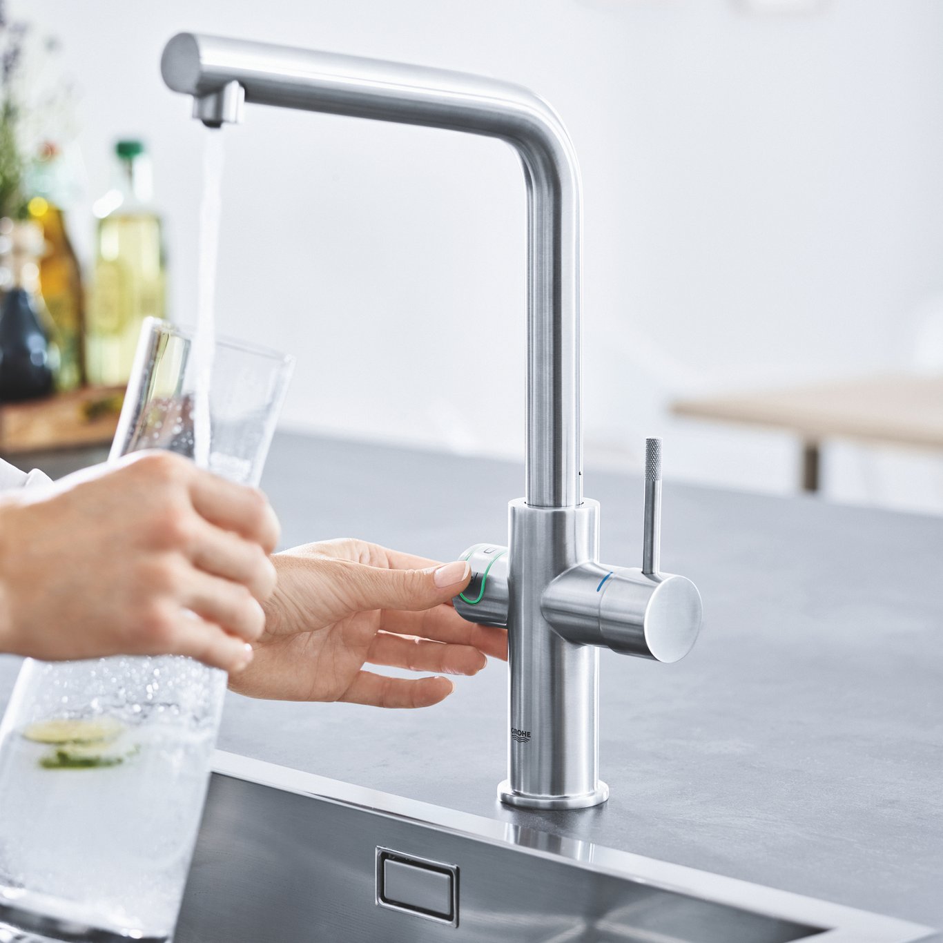 GROHE BLUE HOME KJØKKENARMATUR M/L-TUT STARTSSETT SUPERSTEEL
