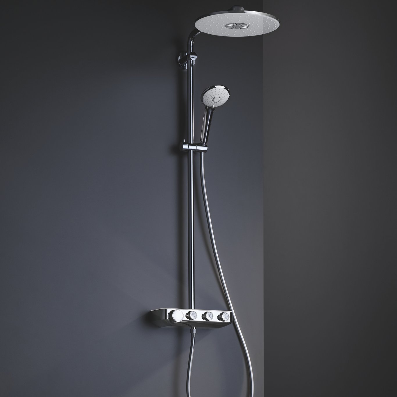 GROHE EUPHORIA SMARTCONTROL 310 DUSJSETT KROM/HVIT GROHE EUPHORIA SMARTCONTROL 310 DUSJSETT KROM/HVIT