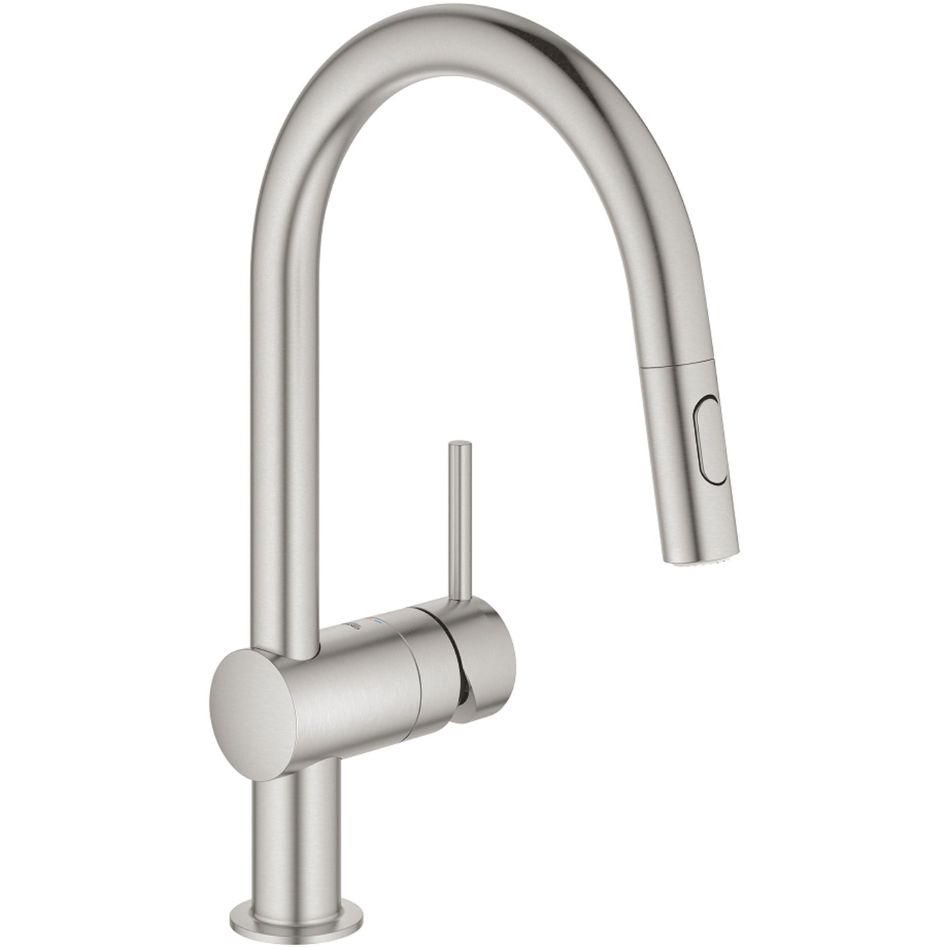 GROHE MINTA KJØKKENARMATUR M/UTTREKKBAR C-TUT SUPERSTEEL GROHE MINTA KJØKKENARMATUR M/UTTREKKBAR C-TUT SUPERSTEEL