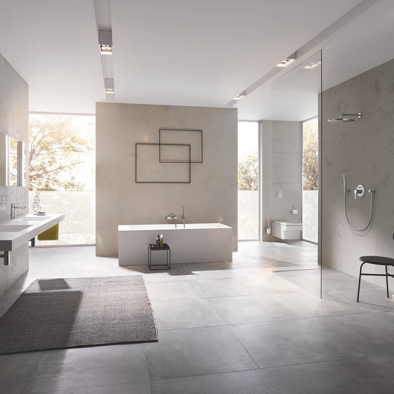 GROHE LINEARE BADEKARBATTERI FOR INNBYGGING SUPERSTEEL GROHE LINEARE BADEKARBATTERI FOR INNBYGGING SUPERSTEEL