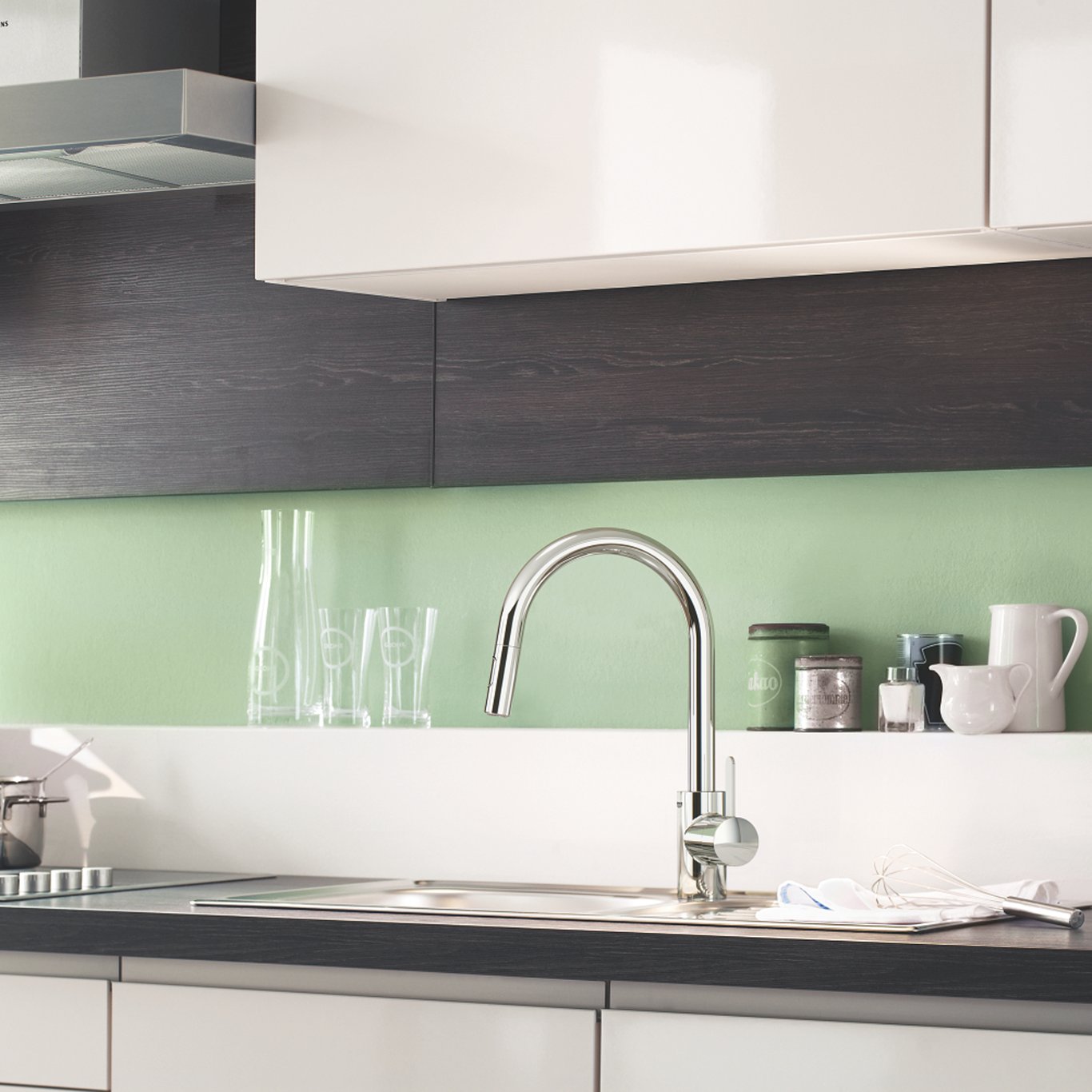 GROHE EUROSMART COSMOPOLITAN KJØKKENARMATUR M/UTTREKKBAR TUT KROM GROHE EUROSMART COSMOPOLITAN KJØKKENARMATUR M/UTTREKKBAR TUT KROM