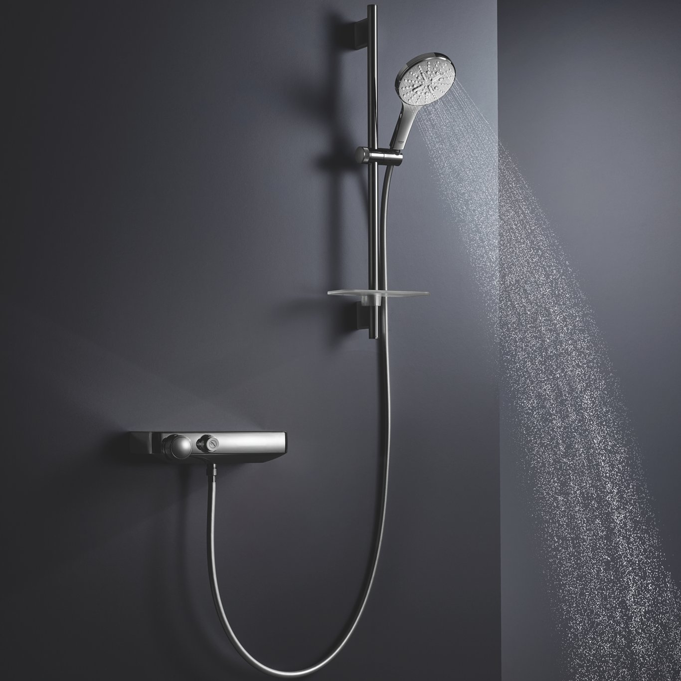 GROHE RAINSHOWER SMARTACTIVE 130 DUSJSETT 3-SPRAY KROM GROHE RAINSHOWER SMARTACTIVE 130 DUSJSETT 3-SPRAY KROM