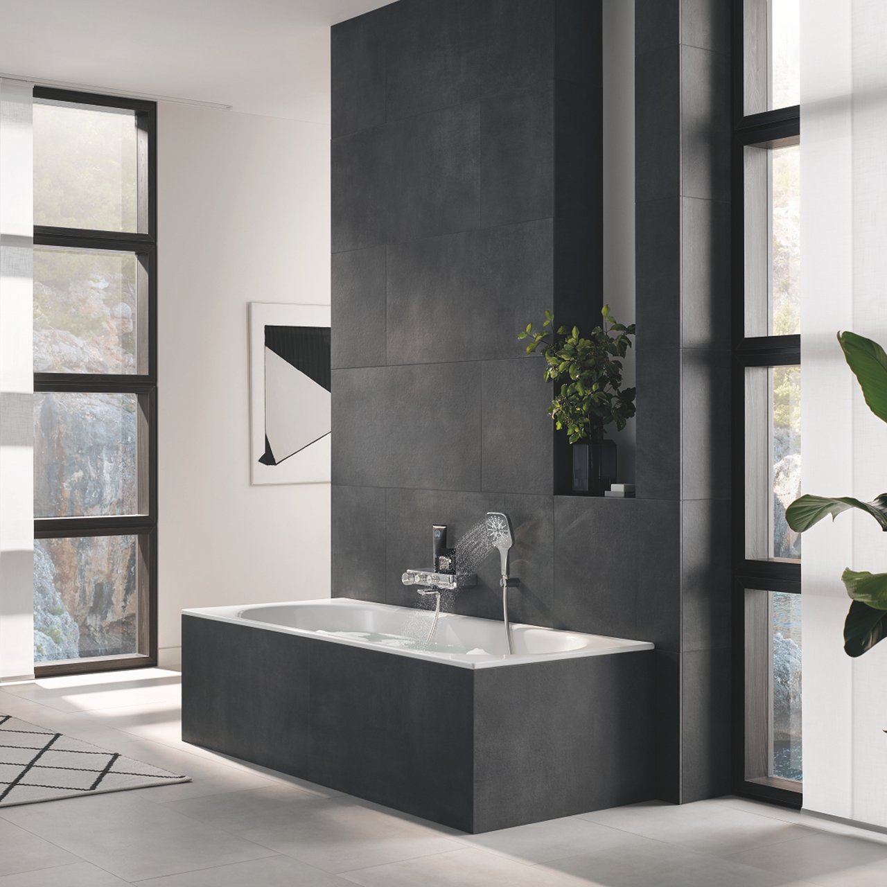 GROHE RSH SMARTACTIVE CUBE 130 HÅNDDUSJSETT 3-SPRAY 8,5L KROM GROHE RSH SMARTACTIVE CUBE 130 HÅNDDUSJSETT 3-SPRAY 8,5L KROM