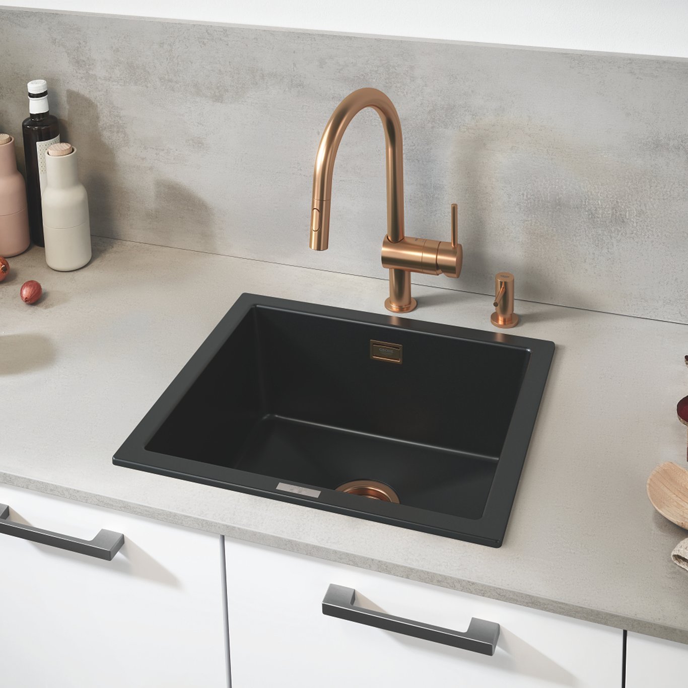 GROHE MINTA KJØKKENARMATUR M/UTTREKKBAR C-TUT BØRSTET WARM SUNSET GROHE MINTA KJØKKENARMATUR M/UTTREKKBAR C-TUT BØRSTET WARM SUNSET