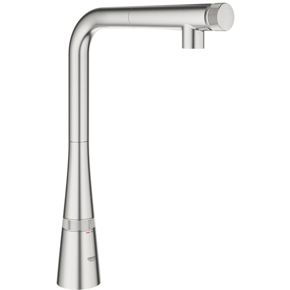 GROHE ZEDRA SMARTCONTROL KJØKKENARMATUR M/UTTREKKBAR TUT SUPERSTEEL GROHE ZEDRA SMARTCONTROL KJØKKENARMATUR M/UTTREKKBAR TUT SUPERSTEEL
