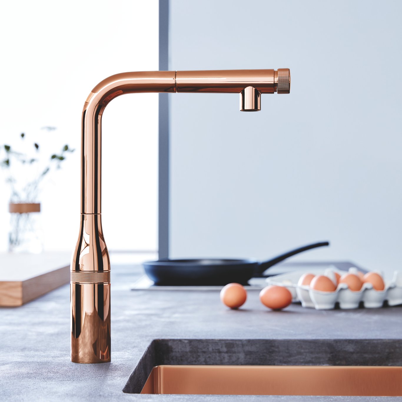 GROHE ESSENCE SMARTCONTROL KJØKKENARMATUR M/UTTREKKBAR TUT WARM SUNSET GROHE ESSENCE SMARTCONTROL KJØKKENARMATUR M/UTTREKKBAR TUT WARM SUNSET