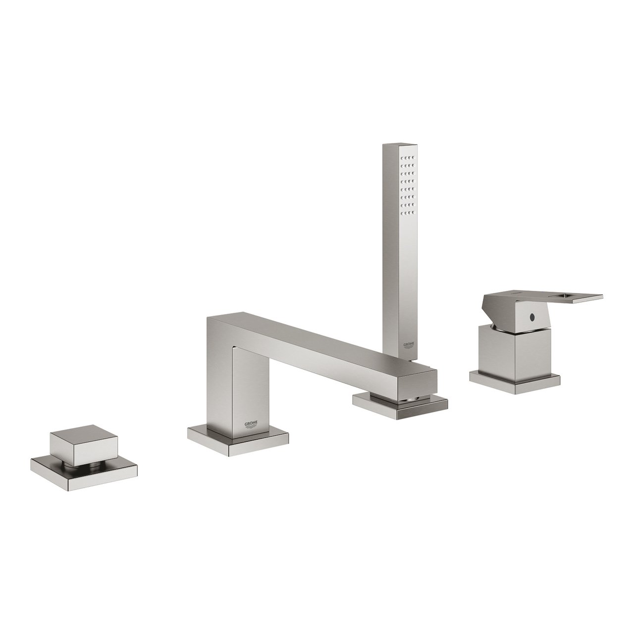 GROHE EUROCUBE 4-HULLS BADEKARBATTERI SUPERSTEEL GROHE EUROCUBE 4-HULLS BADEKARBATTERI SUPERSTEEL