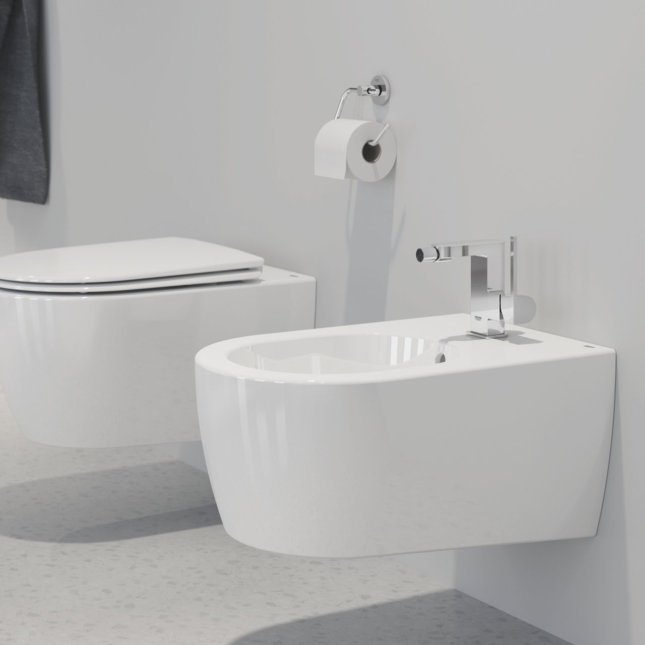 GROHE PLUS BIDETARMATUR M/OPPLØFT KROM GROHE PLUS BIDETARMATUR M/OPPLØFT KROM