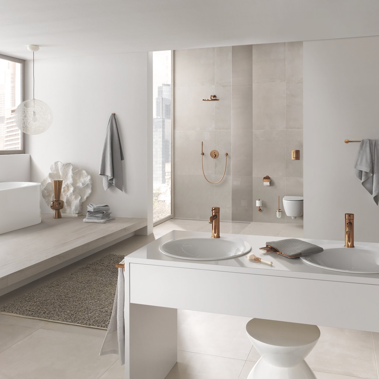 GROHE RSH SMARTACTIVE DUSJSTANG 900 M/HYLLE WARM SUNSET GROHE RSH SMARTACTIVE DUSJSTANG 900 M/HYLLE WARM SUNSET