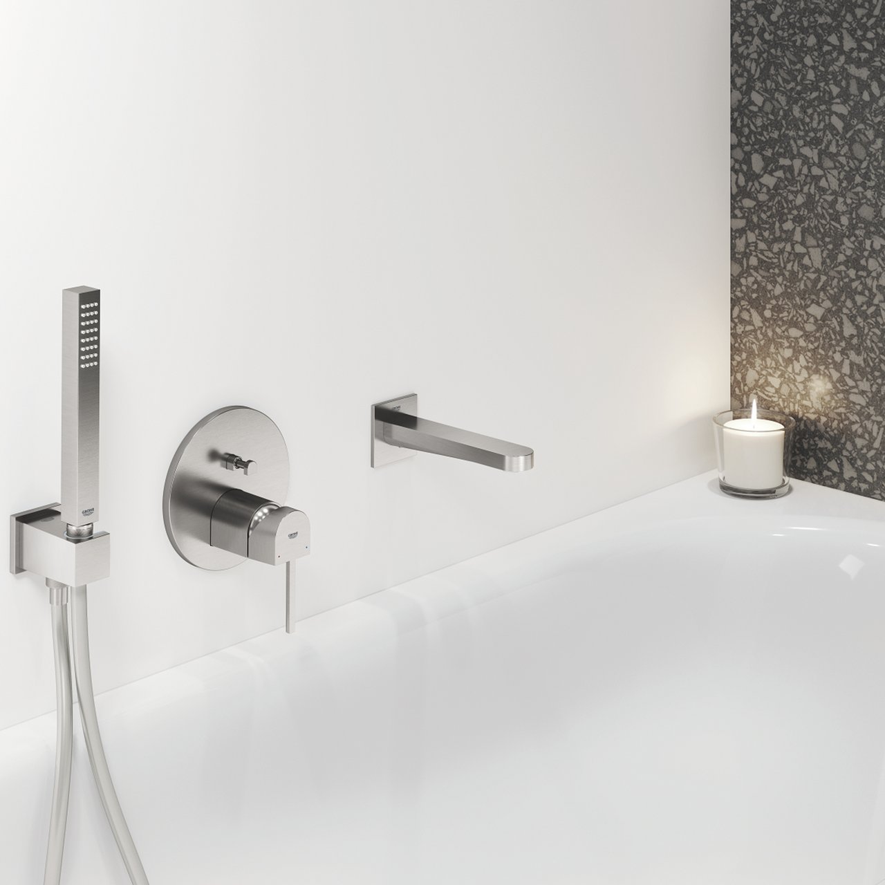 GROHE PLUS BADEKARBATTERI FOR INNBYGGING SUPERSTEEL GROHE PLUS BADEKARBATTERI FOR INNBYGGING SUPERSTEEL