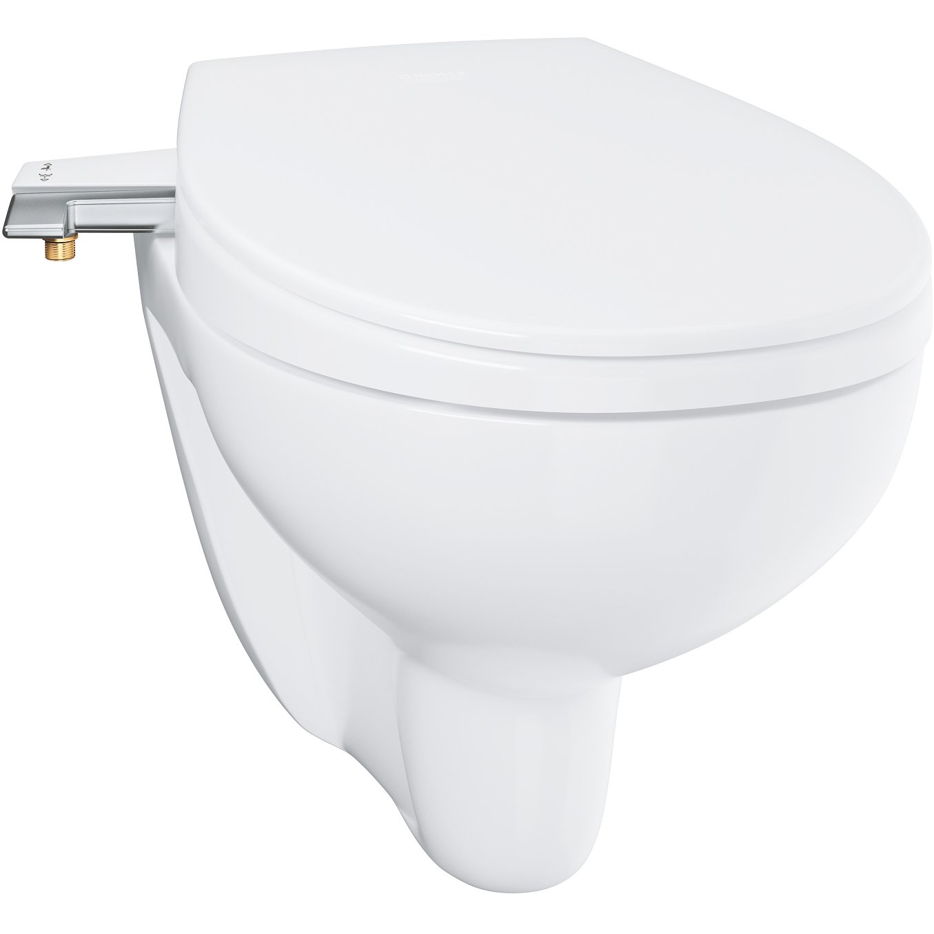 GROHE BAU MANUAL BIDETSETE M/SPYLING OG SOFT-CLOSE ALPINHVIT GROHE BAU MANUAL BIDETSETE M/SPYLING OG SOFT-CLOSE ALPINHVIT