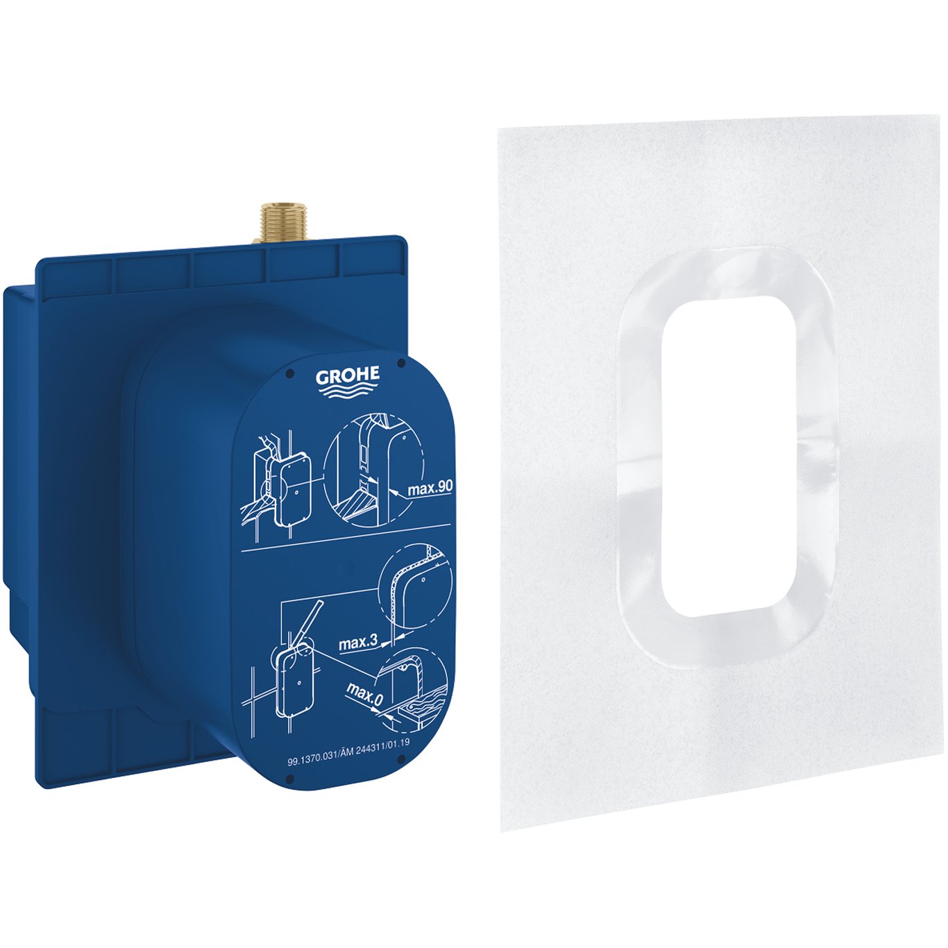 GROHE EUROECO COSMOPOLITAN E INNBYGNINGSKASSE GROHE EUROECO COSMOPOLITAN E INNBYGNINGSKASSE