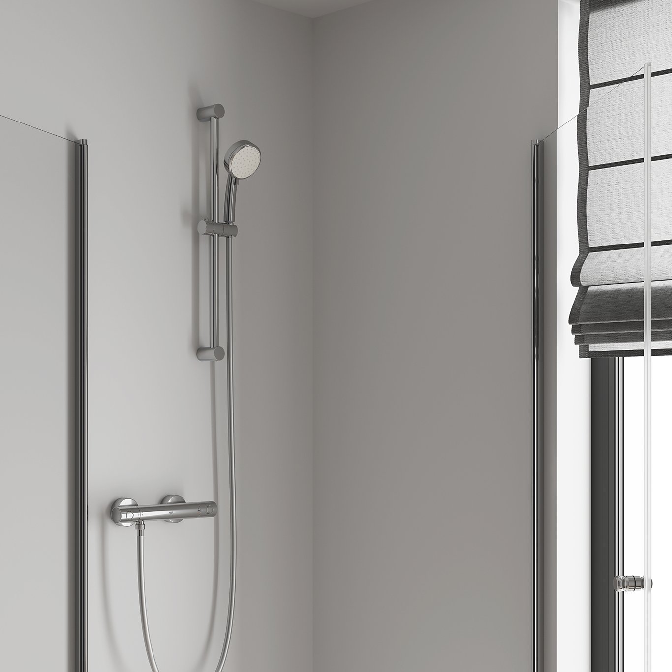 GROHE GROHTHERM 800 COSMOPOLITAN DUSJSETT M/DUSJBATTERI KROM