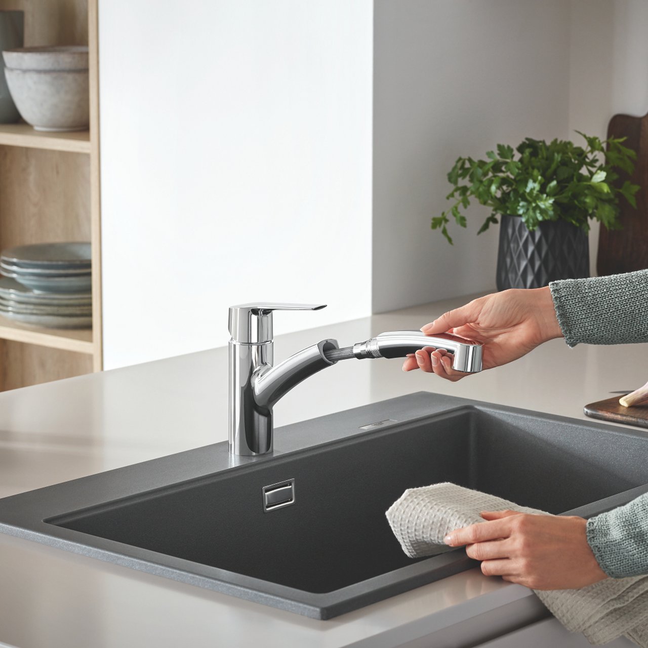 GROHE START KJØKKENARMATUR M/UTTREKK KROM GROHE START KJØKKENARMATUR M/UTTREKK KROM