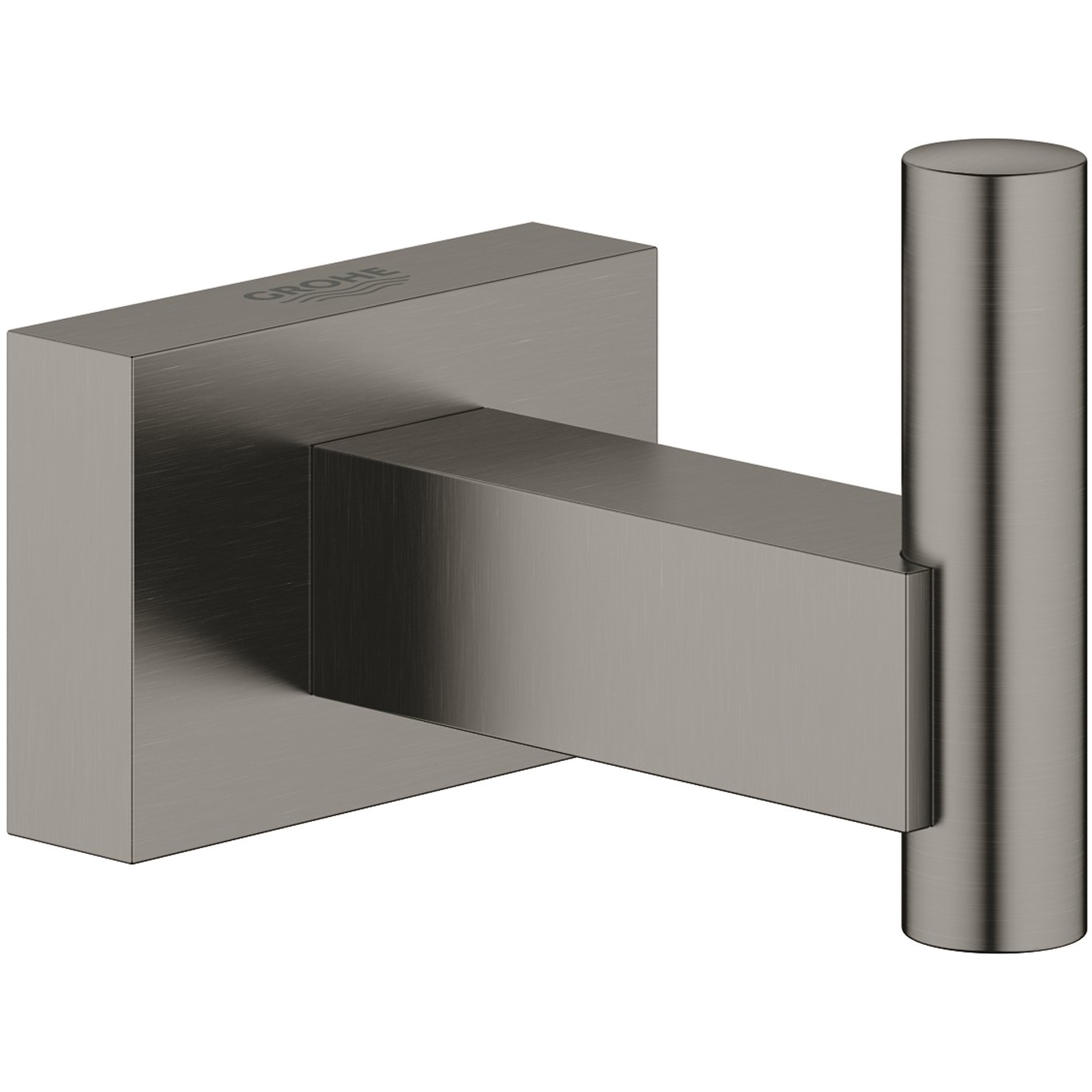 GROHE ESSENTIALS CUBE HÅNDKLEKROK BØRSTET HARD GRAPHITE GROHE ESSENTIALS CUBE HÅNDKLEKROK BØRSTET HARD GRAPHITE