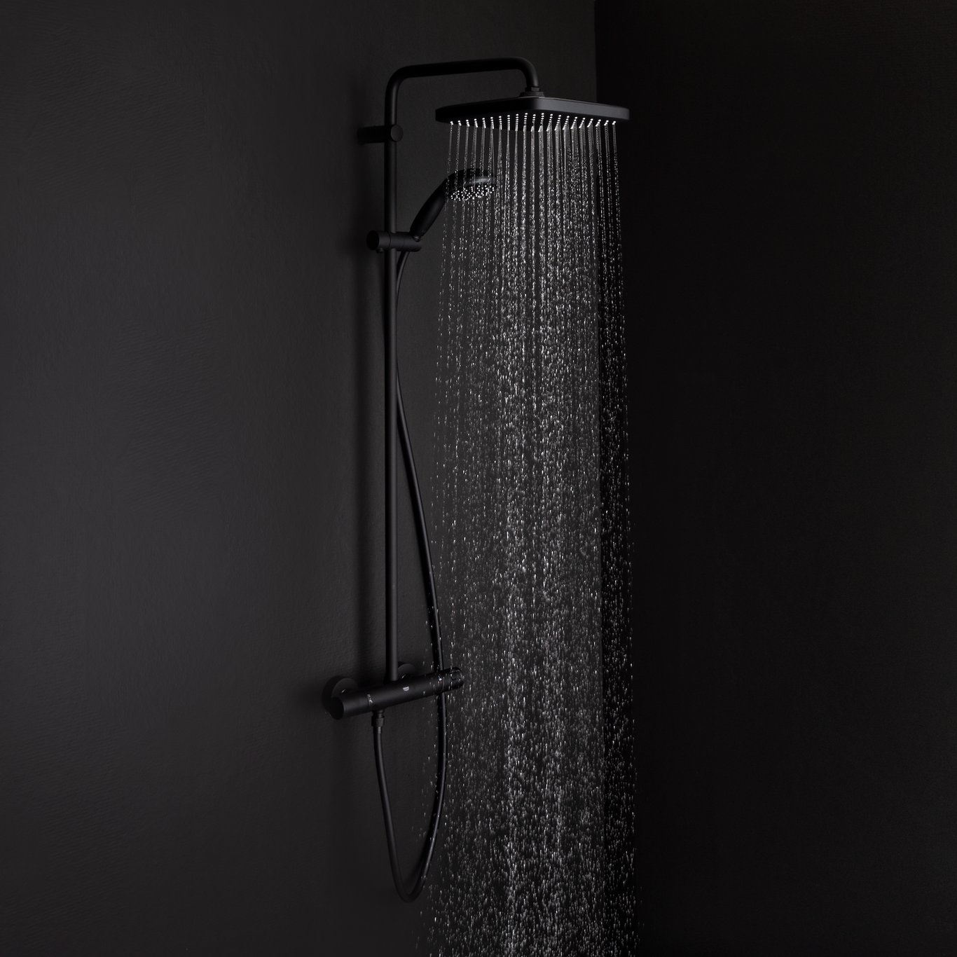 GROHE VITALIO START 250 DUSJSYSTEM SQUARE MATT SORT GROHE VITALIO START 250 DUSJSYSTEM SQUARE MATT SORT