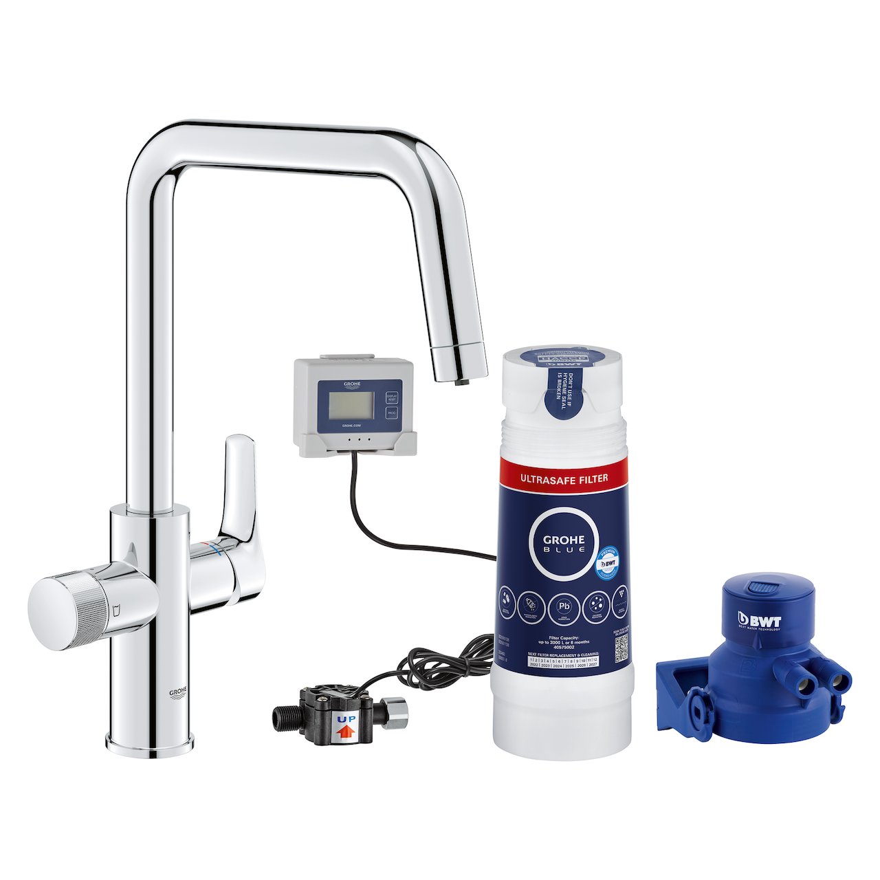GROHE BLUE PURE START KJØKKENKRAN M/ULTRASAFE VANNFILTER KROM GROHE BLUE PURE START KJØKKENKRAN M/ULTRASAFE VANNFILTER KROM