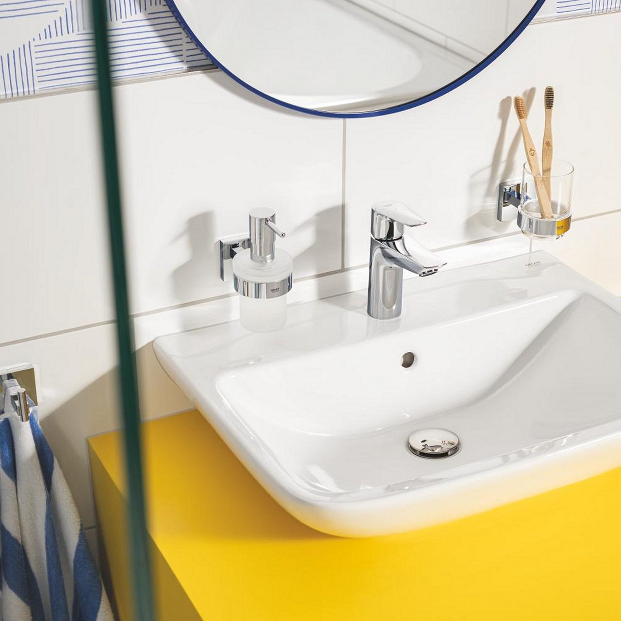 GROHE START CUBE SÅPEDISPENSER MED HOLDER KROM GROHE START CUBE SÅPEDISPENSER MED HOLDER KROM