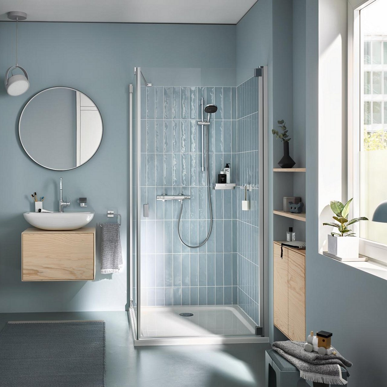 GROHE PRECISION TREND DUSJTERMOSTAT M/3-SPRAY DUSJSETT 600 MM KROM GROHE PRECISION TREND DUSJTERMOSTAT M/3-SPRAY DUSJSETT 600 MM KROM