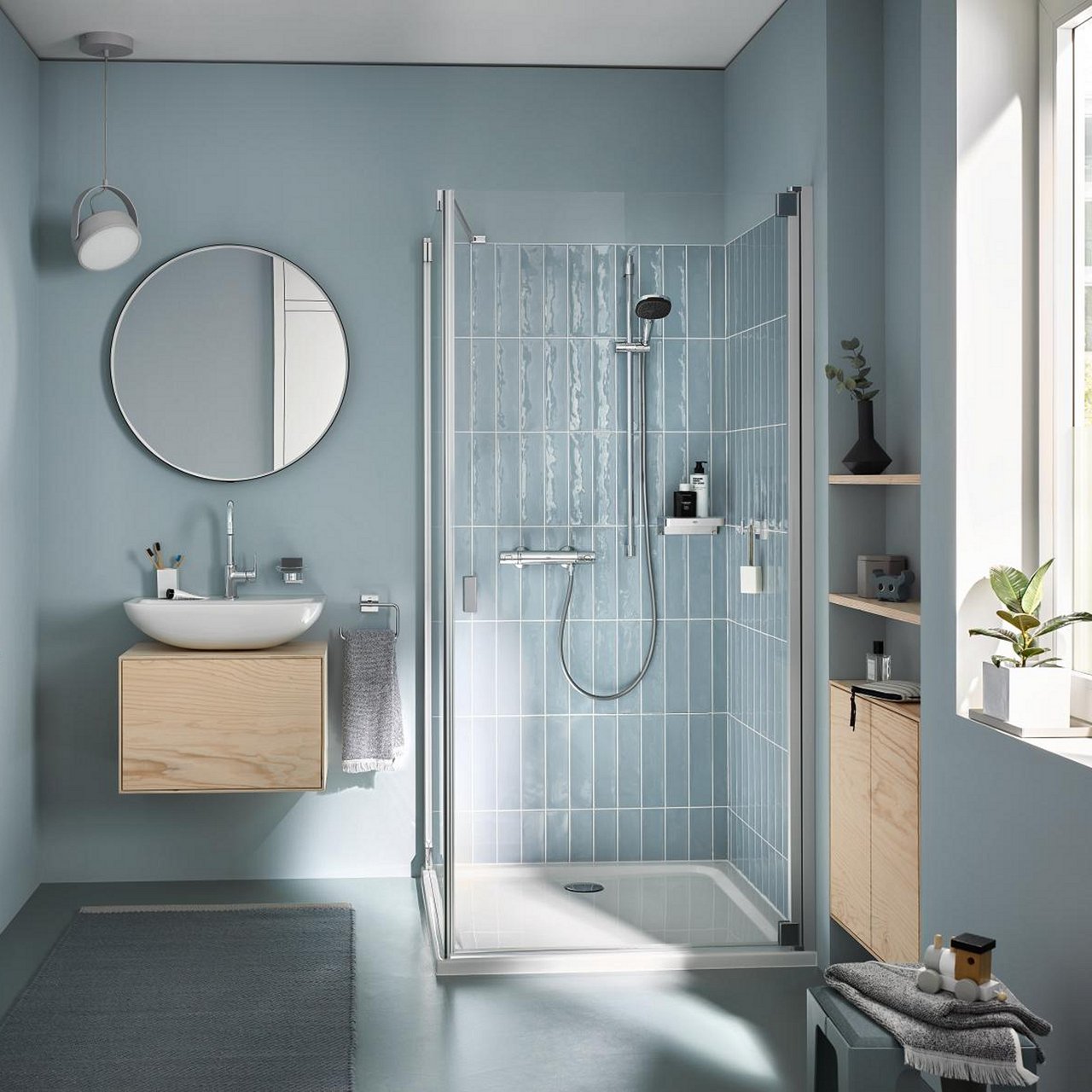 GROHE PRECISION TREND DUSJTERMOSTAT M/3-SPRAY DUSJSETT 900 MM KROM GROHE PRECISION TREND DUSJTERMOSTAT M/3-SPRAY DUSJSETT 900 MM KROM