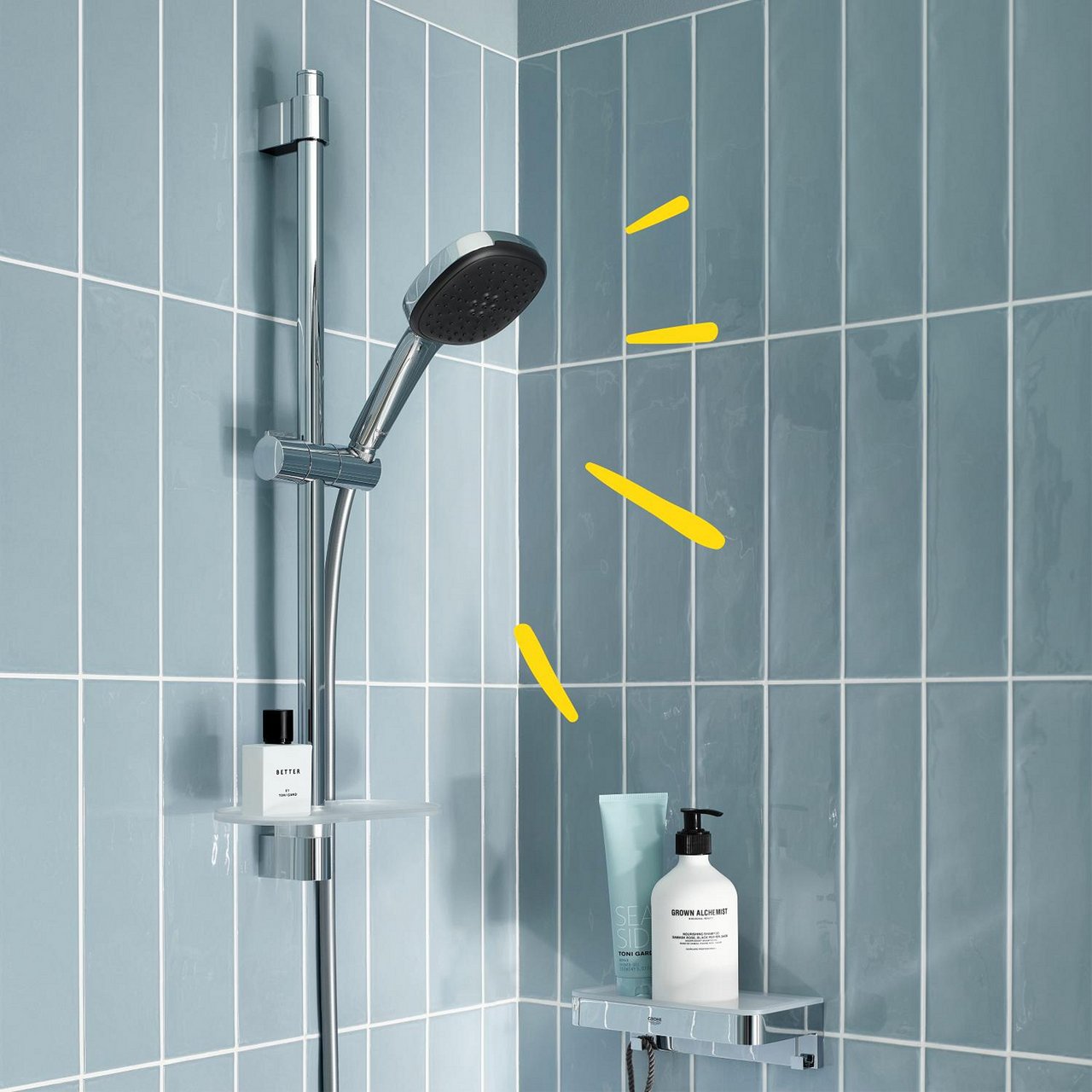 GROHE VITALIO COMFORT 110 II DUSJSETT 600 7,4L VER. 2 KROM