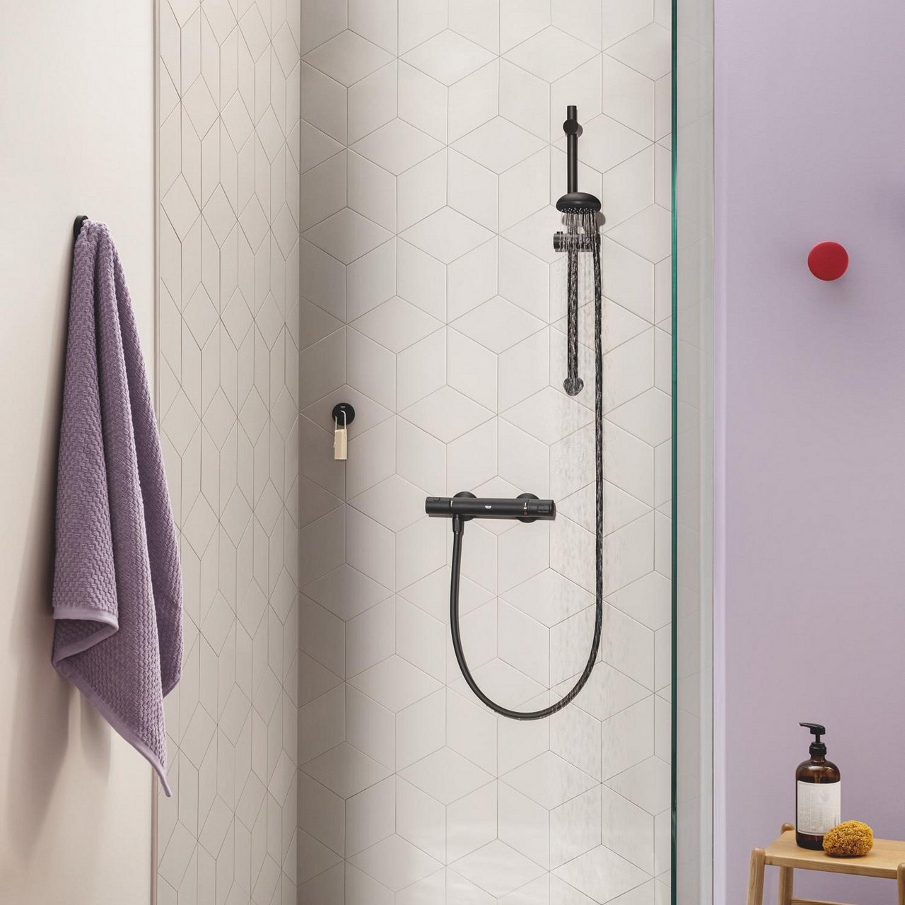 GROHE PRECISION START DUSJTERMOSTAT MATT SORT