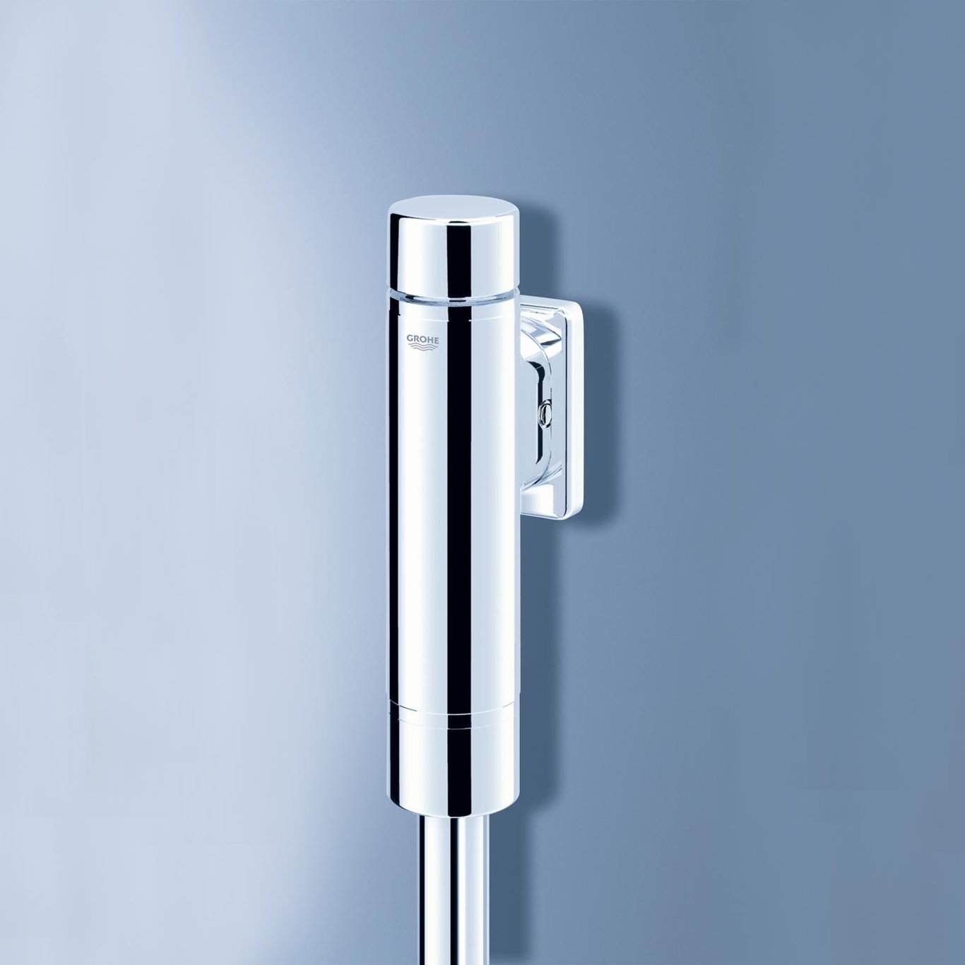 GROHE RONDO A.S. TRYKKSPYLEVENTIL TIL WC KROM GROHE RONDO A.S. TRYKKSPYLEVENTIL TIL WC KROM