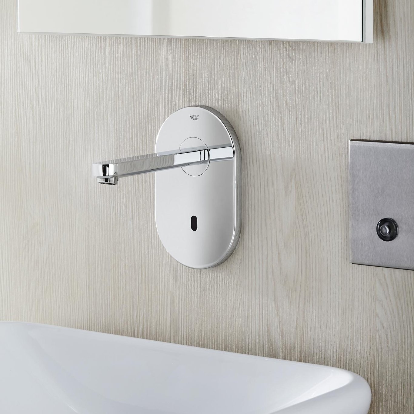 GROHE EUROECO COSMOPOLITAN E BERØRINGSFRI KRAN U/BLANDEBATTERI KROM GROHE EUROECO COSMOPOLITAN E BERØRINGSFRI KRAN U/BLANDEBATTERI KROM