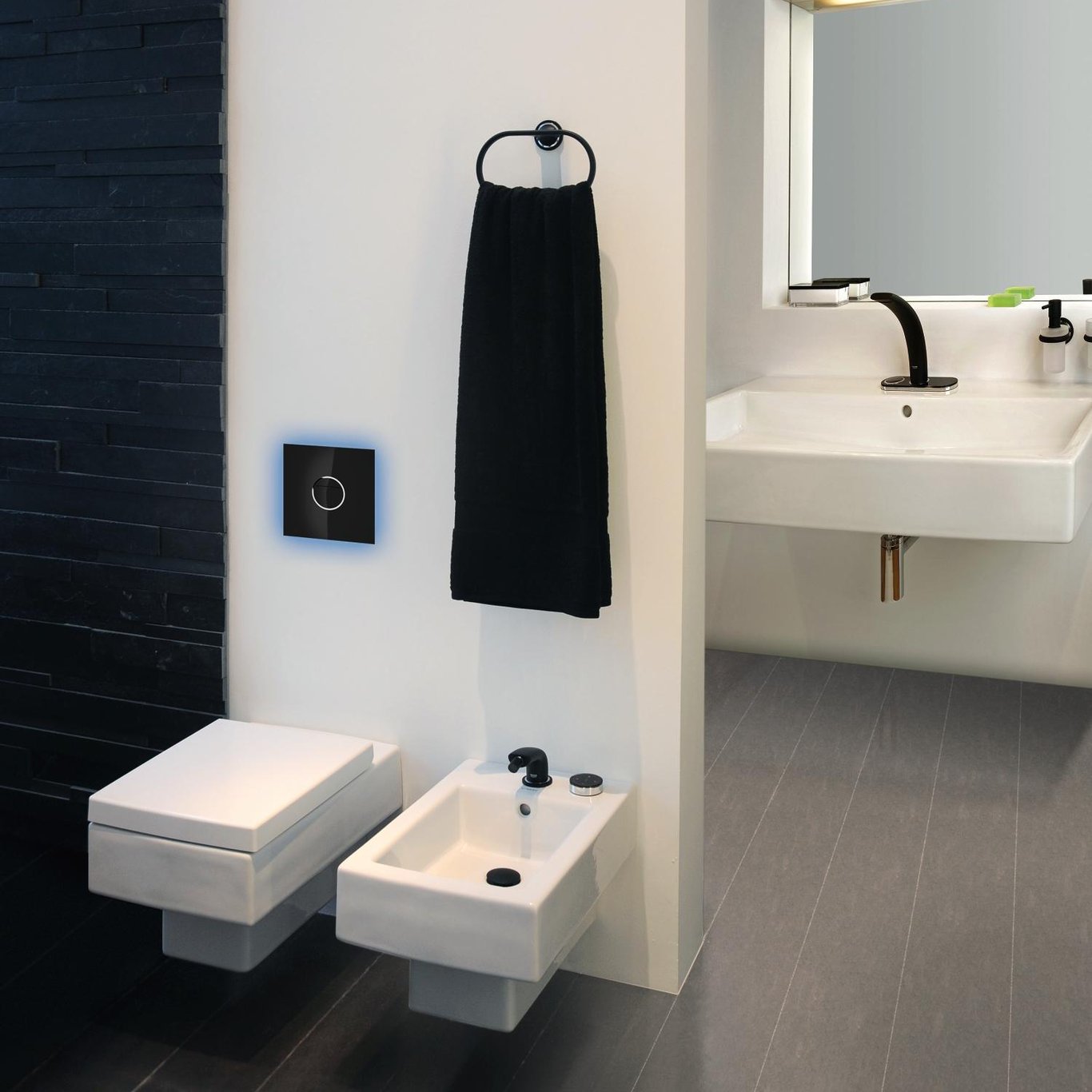 GROHE VERIS LIGHT TRYKKPLATE VELVET BLACK GROHE VERIS LIGHT TRYKKPLATE VELVET BLACK