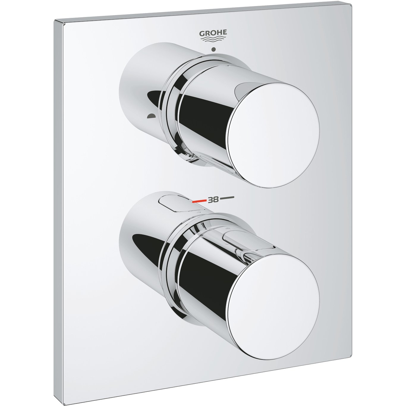 GROHE GROHTHERM F TERMOSTATBATTERI FOR TO-VEIS SJALTER GROHE GROHTHERM F TERMOSTATBATTERI FOR TO-VEIS SJALTER