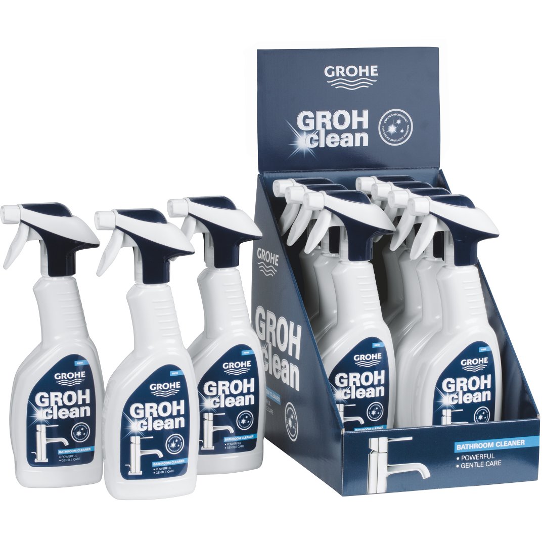 GROHE CLEAN 500ML VASKEMIDDEL TIL ARMATUR OG BAD GROHE CLEAN 500ML VASKEMIDDEL TIL ARMATUR OG BAD