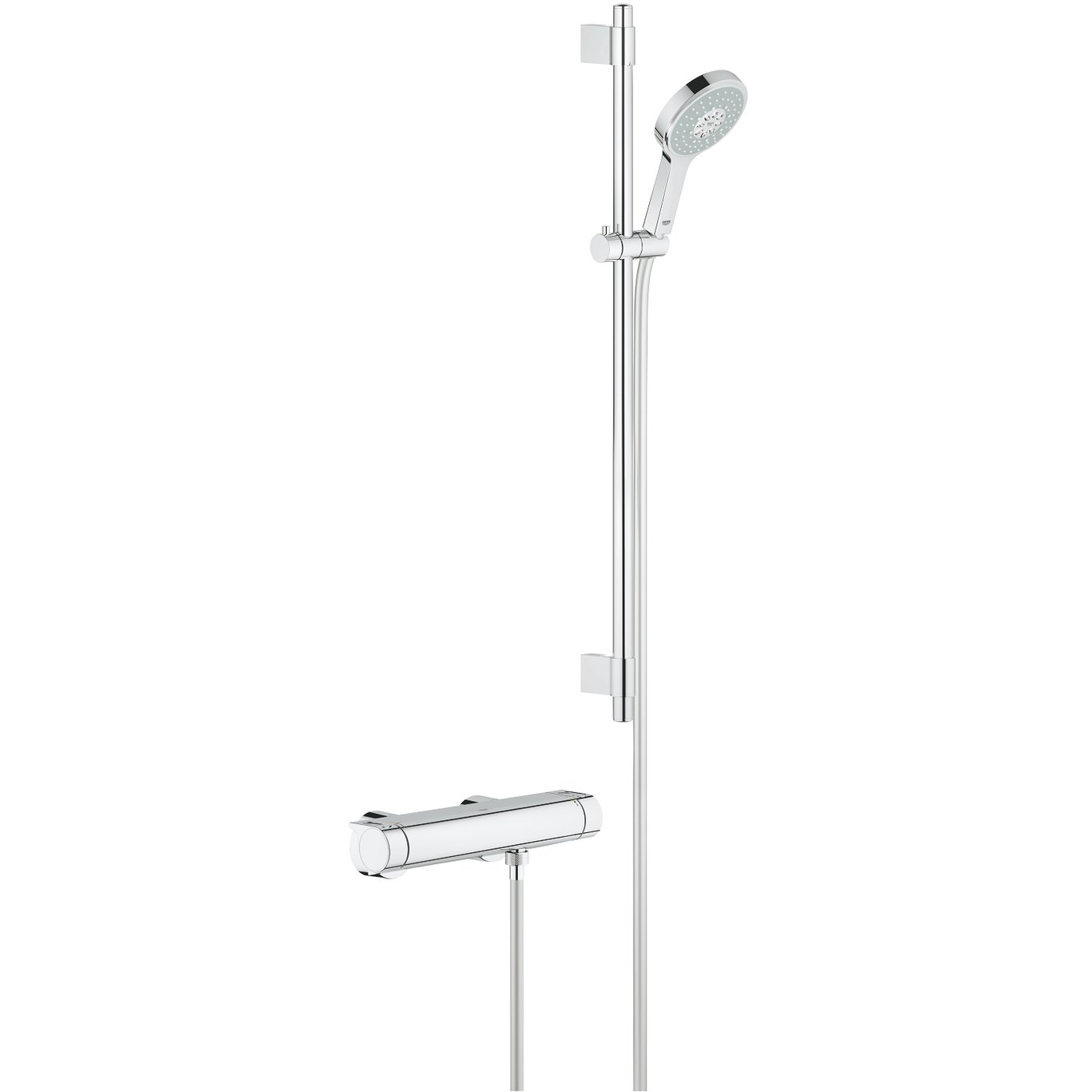 GROHE GROHTHERM 2000 DUSJBATTERI M/DUSJSETT POWER+SOUL COSMOPOLITAN 130 GROHE GROHTHERM 2000 DUSJBATTERI M/DUSJSETT POWER+SOUL COSMOPOLITAN 130