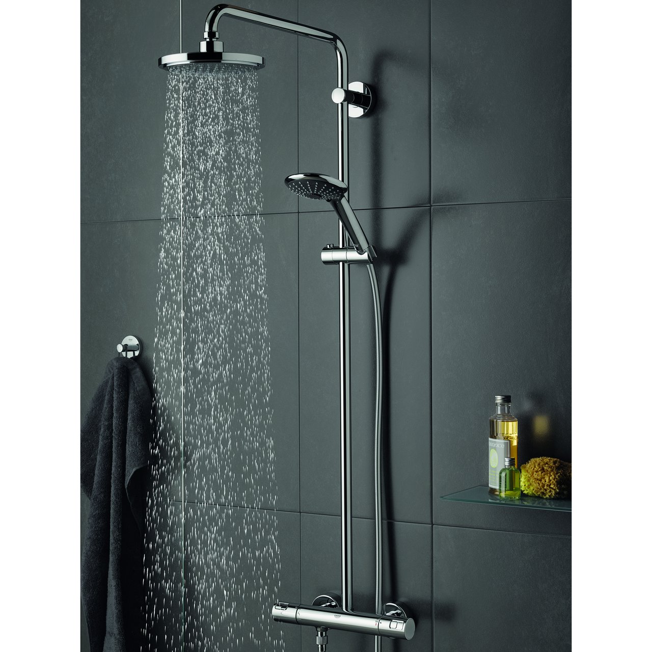 GROHE VITALIO JOY 180 DUSJSYSTEM 12L KROM GROHE VITALIO JOY 180 DUSJSYSTEM 12L KROM