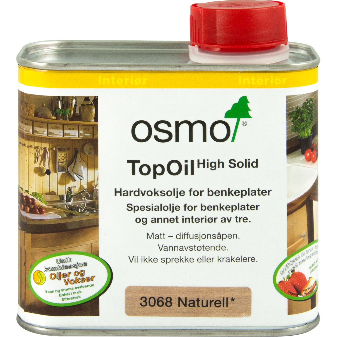OSMO HARDVOKSOLJE TOPOIL 3068 0,5L NATUR OSMO HARDVOKSOLJE TOPOIL 3068 0,5L NATUR