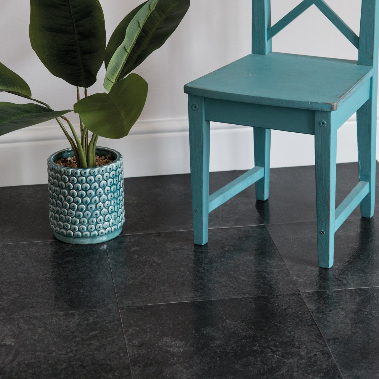 D-C-FIX CLASSIC SELVKLEBENDE GULVFLISER DARK SLATE MATT D-C-FIX CLASSIC SELVKLEBENDE GULVFLISER DARK SLATE MATT