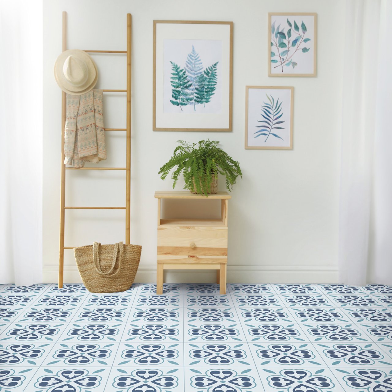 D-C-FIX CLASSIC SELVKLEBENDE GULVFLISER ORIENTAL FLOWER D-C-FIX CLASSIC SELVKLEBENDE GULVFLISER ORIENTAL FLOWER