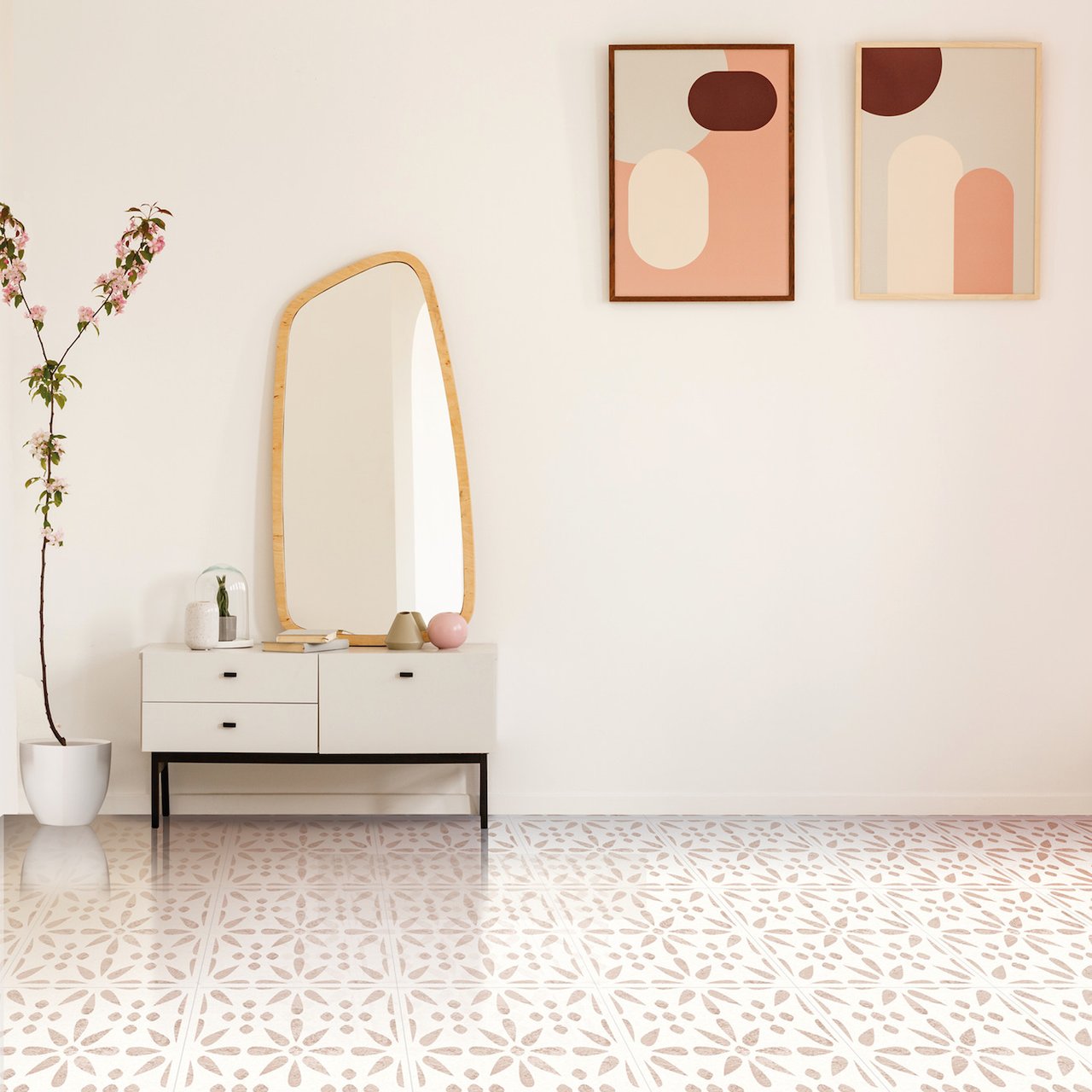 D-C-FIX CLASSIC SELVKLEBENDE GULVFLISER VINTAGE FLOWERS D-C-FIX CLASSIC SELVKLEBENDE GULVFLISER VINTAGE FLOWERS