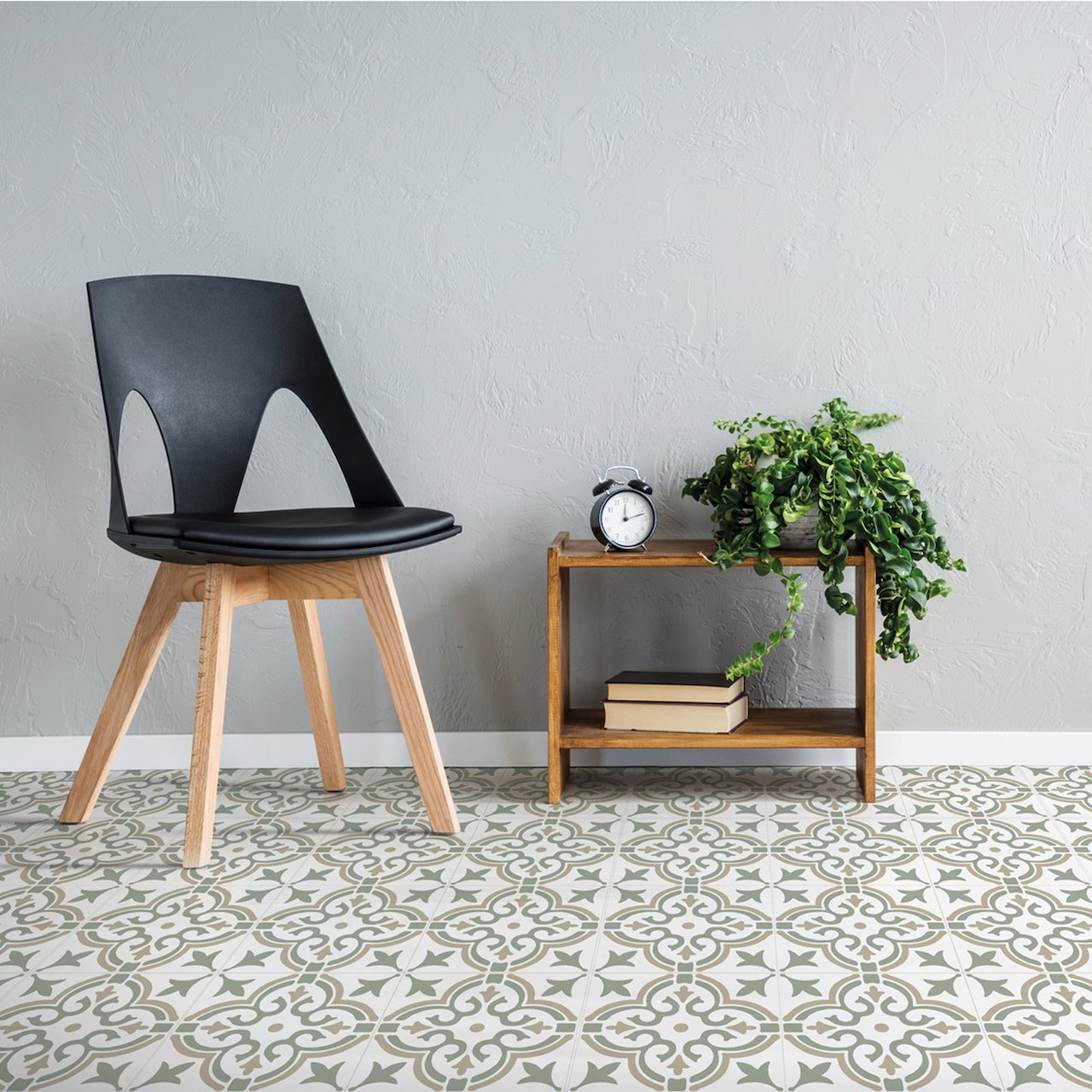 D-C-FIX CLASSIC SELVKLEBENDE GULVFLISER MOTIF GREEN D-C-FIX CLASSIC SELVKLEBENDE GULVFLISER MOTIF GREEN