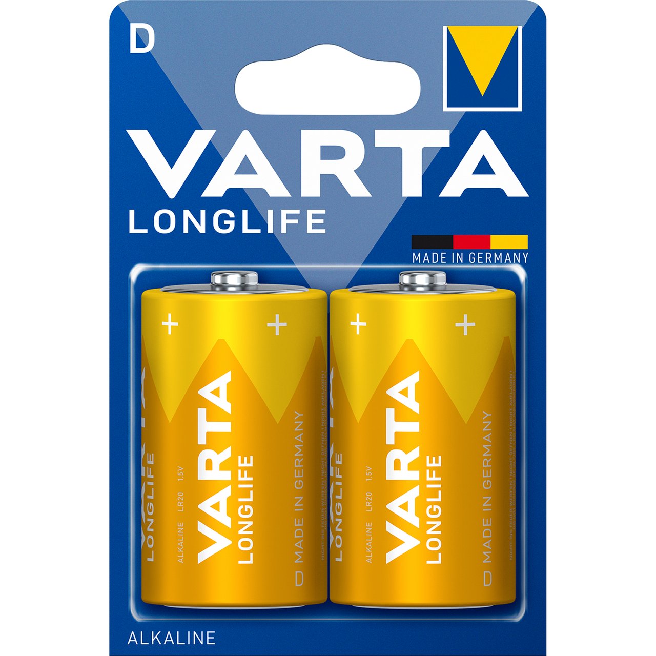 VARTA LONGLIFEBATTERIER D 2PK