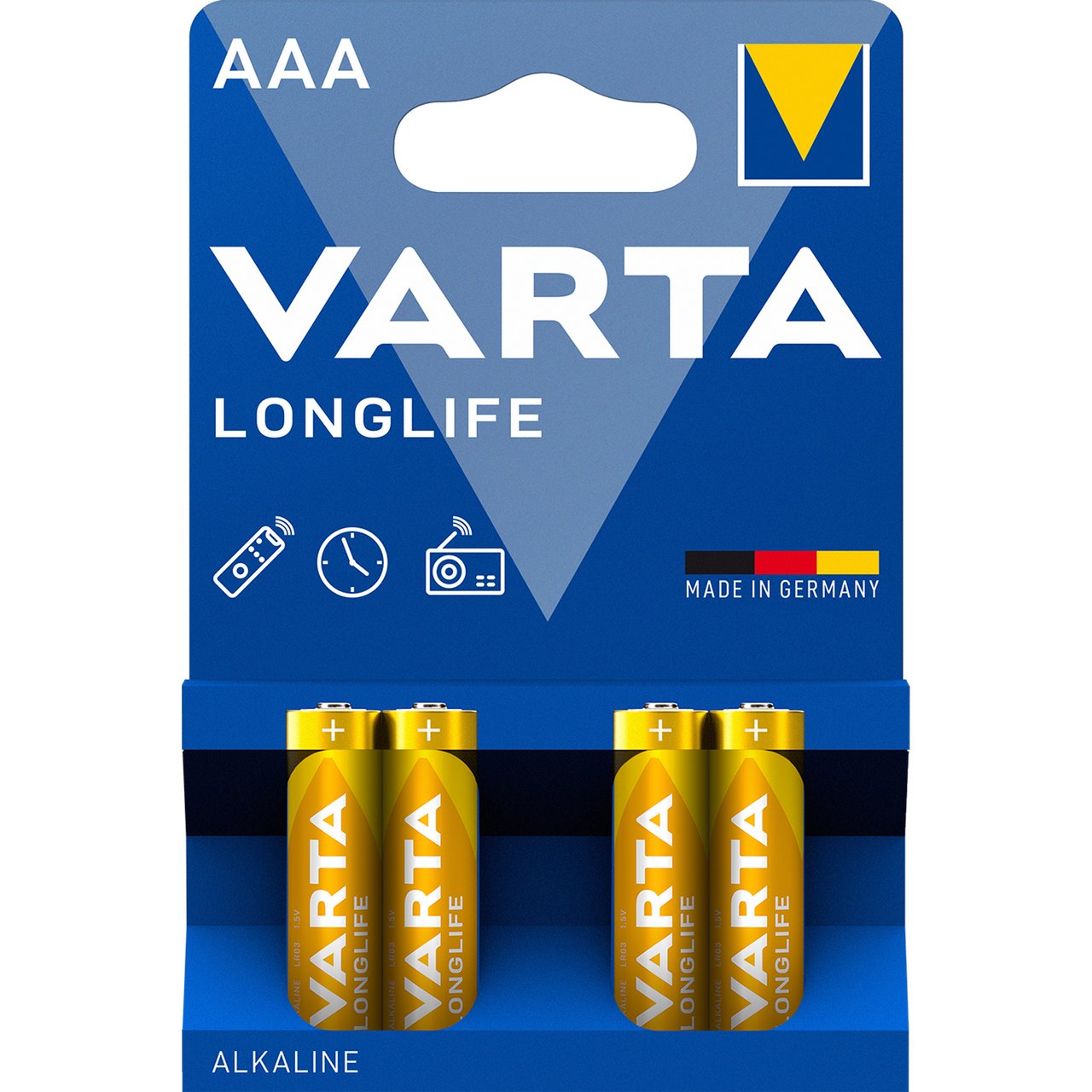 VARTA LONGLIFEBATTERIER AAA 4PK