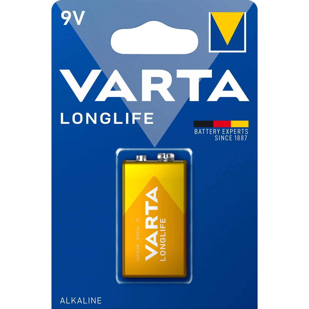 VARTA LONGLIFEBATTERIER 9 V 1PK