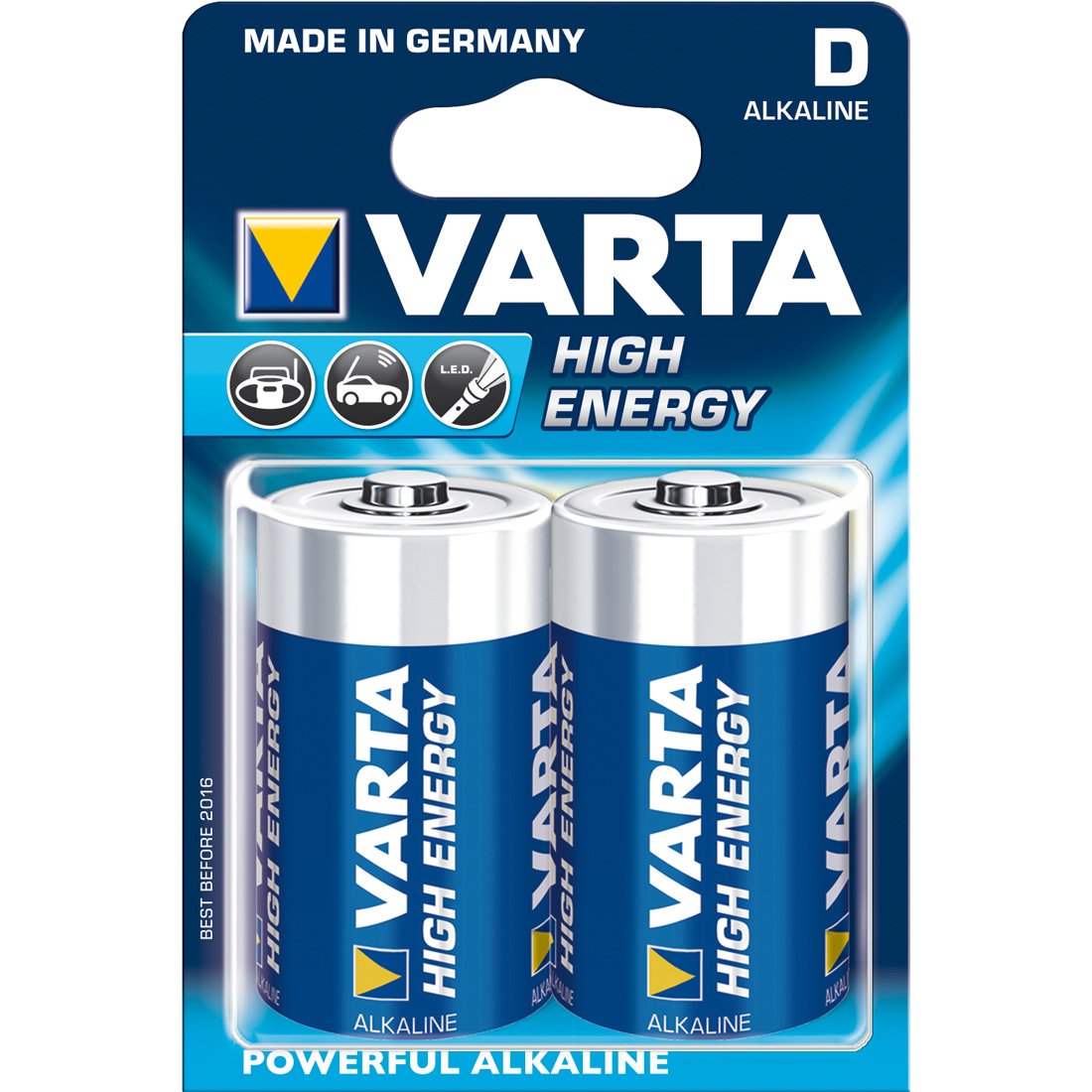 VARTA BATTERI ALKALINE LR20-B2 D VARTA BATTERI ALKALINE LR20-B2 D