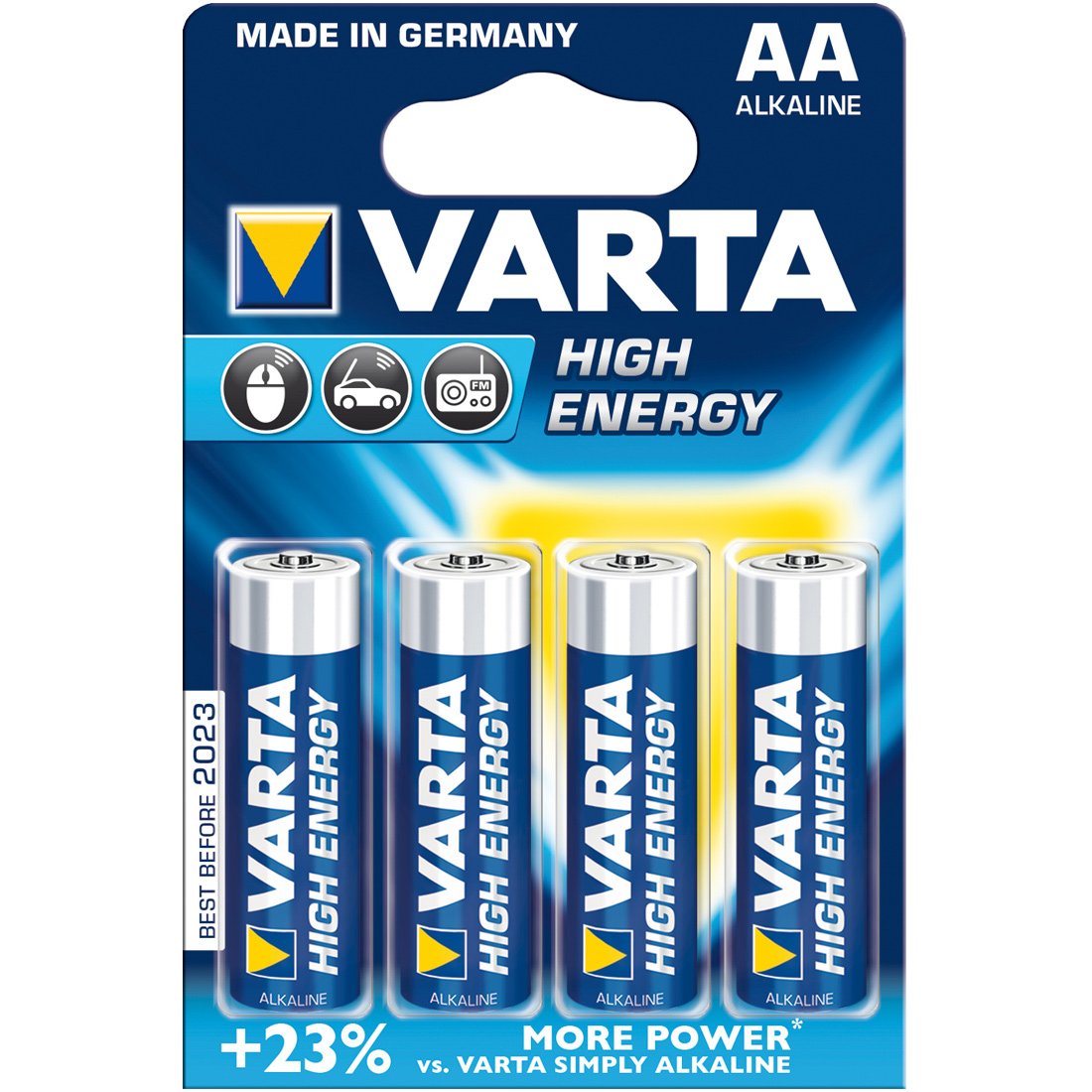 VARTA BATTERI ALKALINE LR06-B4 AA VARTA BATTERI ALKALINE LR06-B4 AA