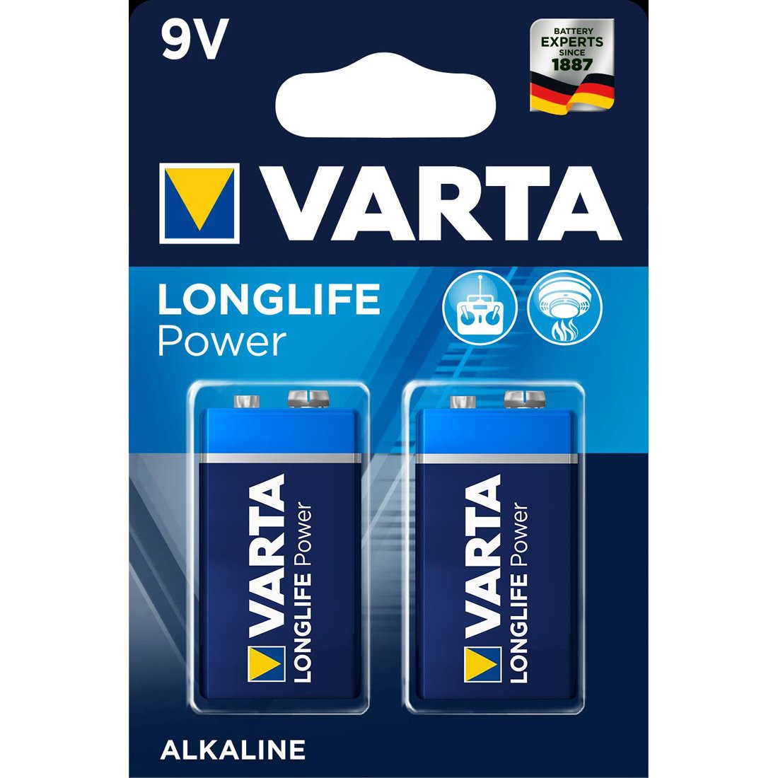 VARTA BATTERI ALKALINE 9V 2-PACK VARTA BATTERI ALKALINE 9V 2-PACK