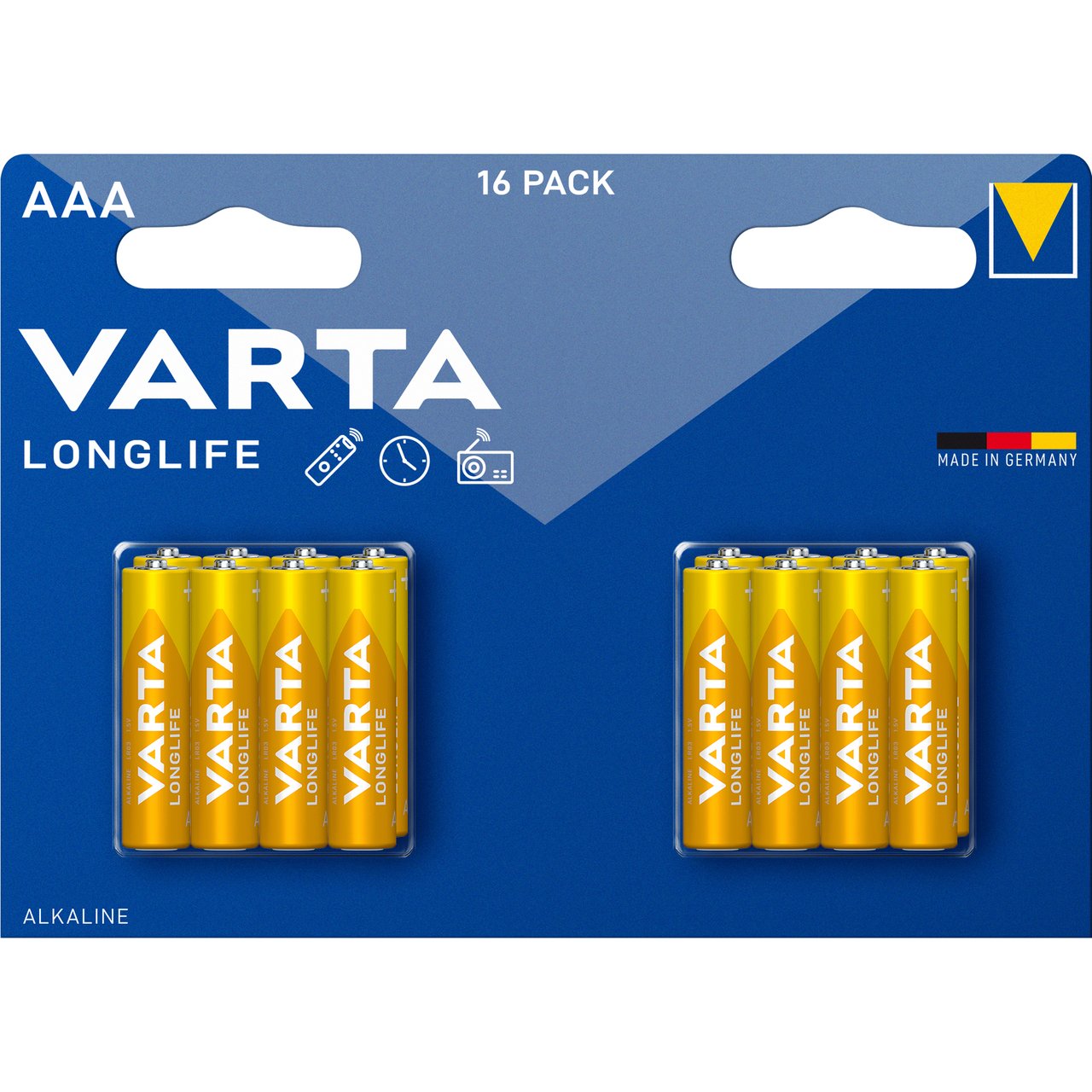 VARTA LONGLIFEBATTERIER AAA 16PK