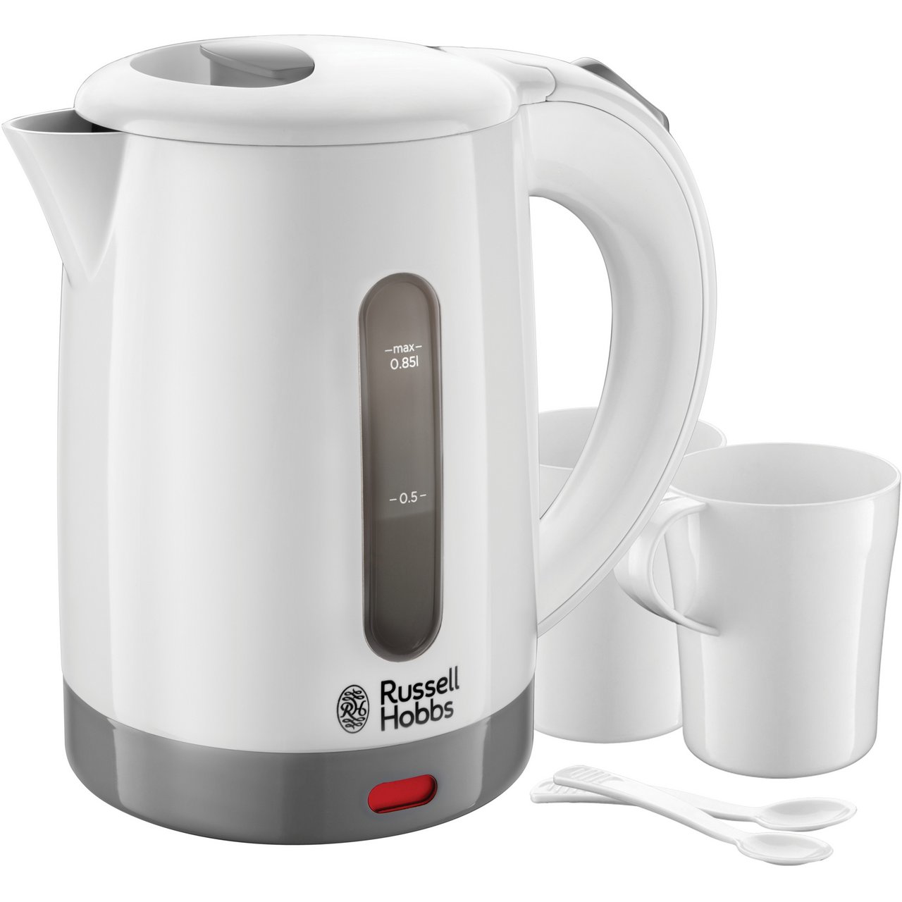 RUSSELL HOBBS VANNKOKER TRAVEL 0,85 LTR, HVIT RUSSELL HOBBS VANNKOKER TRAVEL 0,85 LTR, HVIT
