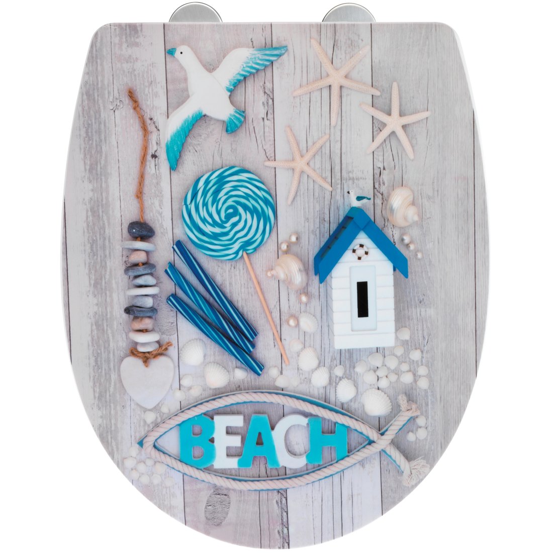 WENKO TOALETTSETE BEACH PRINT WENKO TOALETTSETE BEACH PRINT