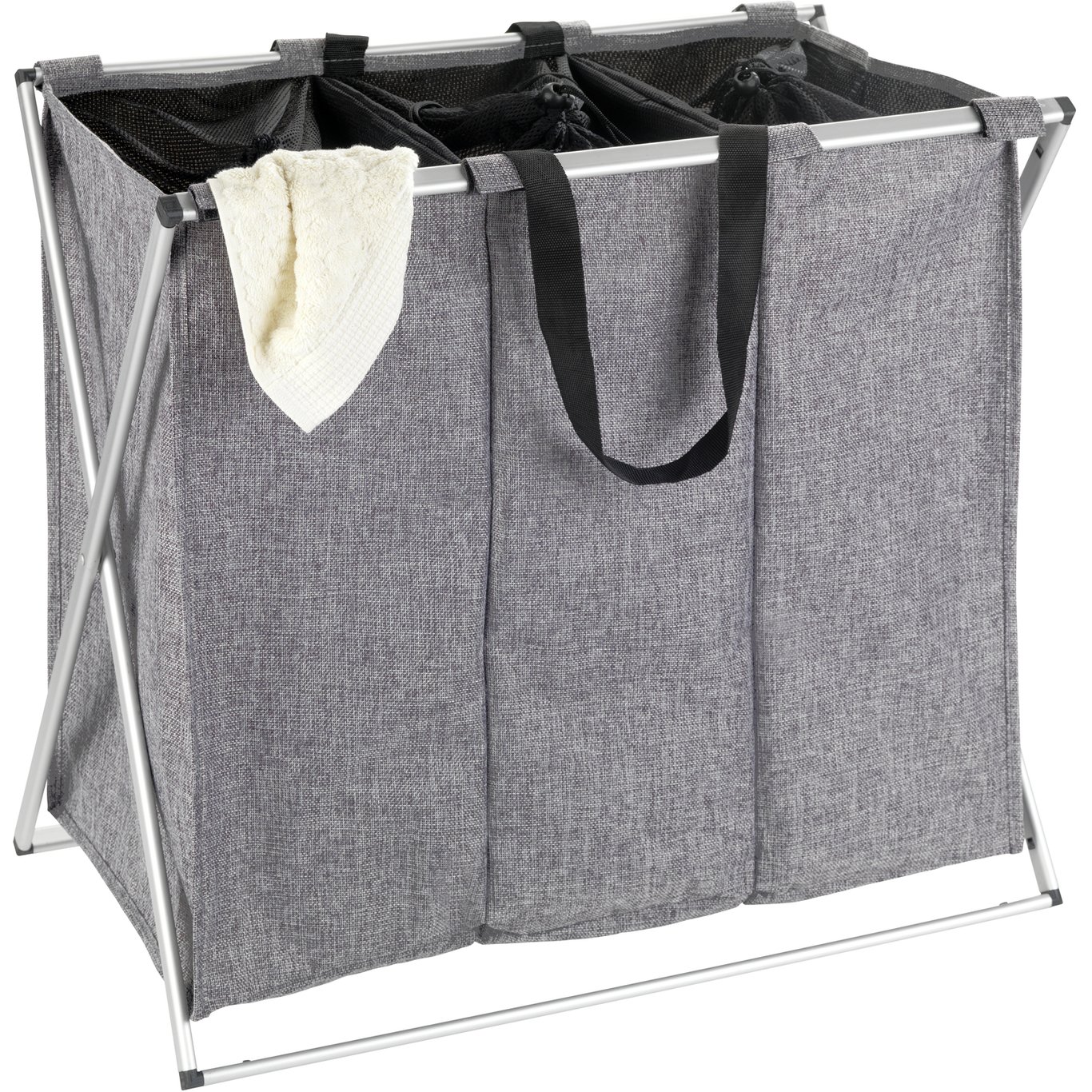 WENKO TRIO SKITTENTØYSKURV MØRK GRÅ WENKO TRIO SKITTENTØYSKURV MØRK GRÅ