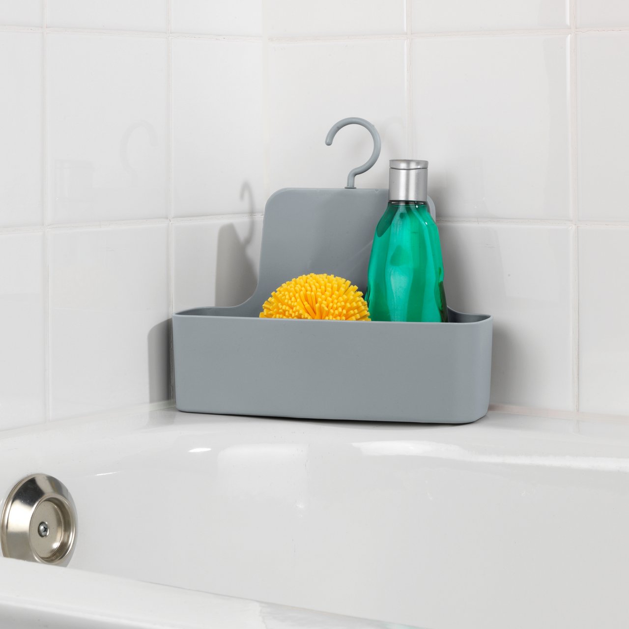 WENKO BARCELONA DUSJKURV MED KROK GRÅ