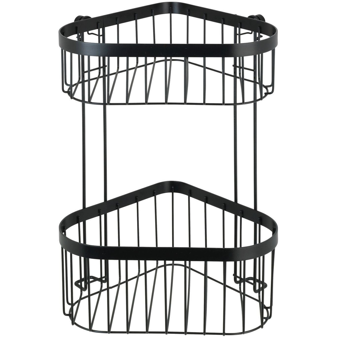 WENKO CLASSIC PLUS DUSJHYLLE DOBBEL HJØRNE SORT WENKO CLASSIC PLUS DUSJHYLLE DOBBEL HJØRNE SORT